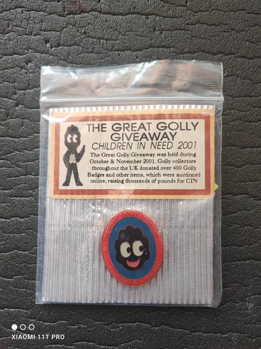The Great Golly Giveaway Brass Badge in Original Packaging TGGG SILVER CARD