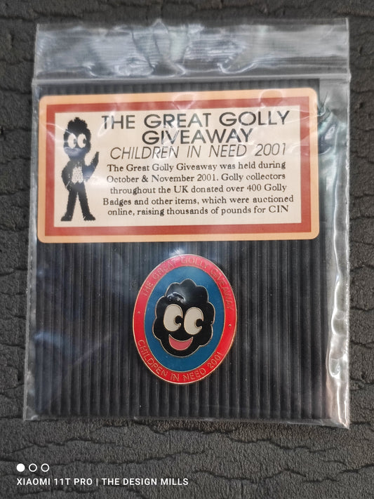 The Great Golly Giveaway Brass Badge in Original Packaging TGGG BLACK CARD
