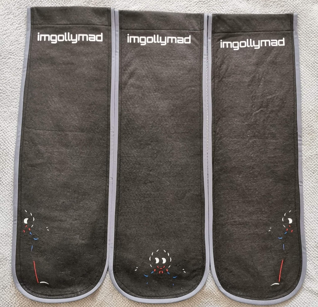 Trio of imgollymad Badge Scrolls image - GollyBadges.com