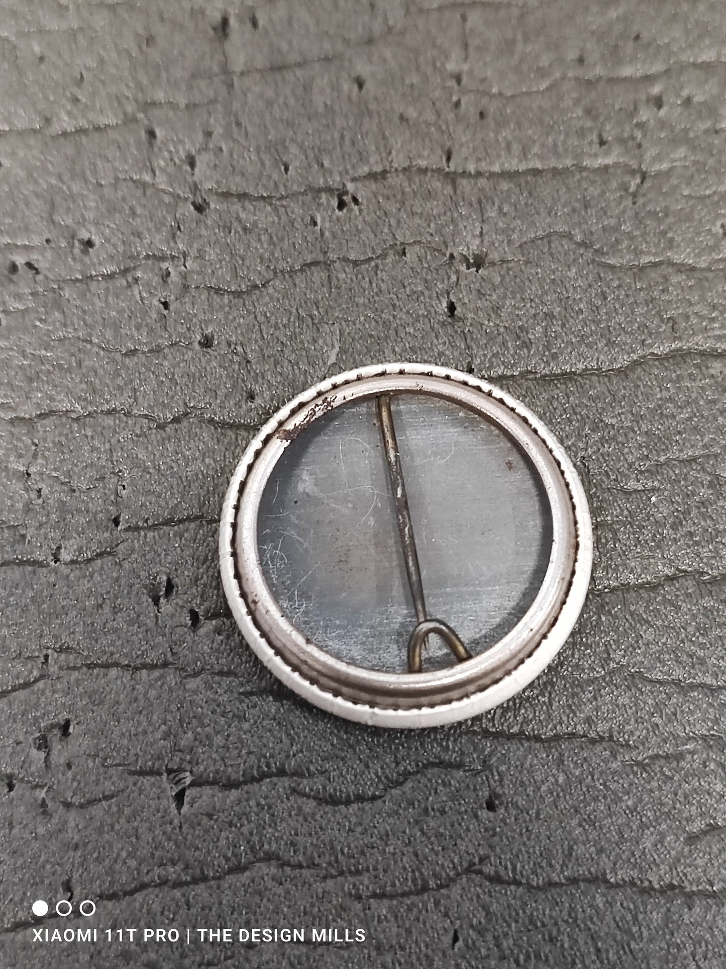White 1950s Button Badge TB5