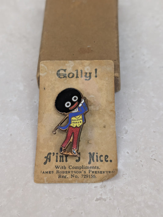 1930s Robertsons Golfer with Original Card and Box