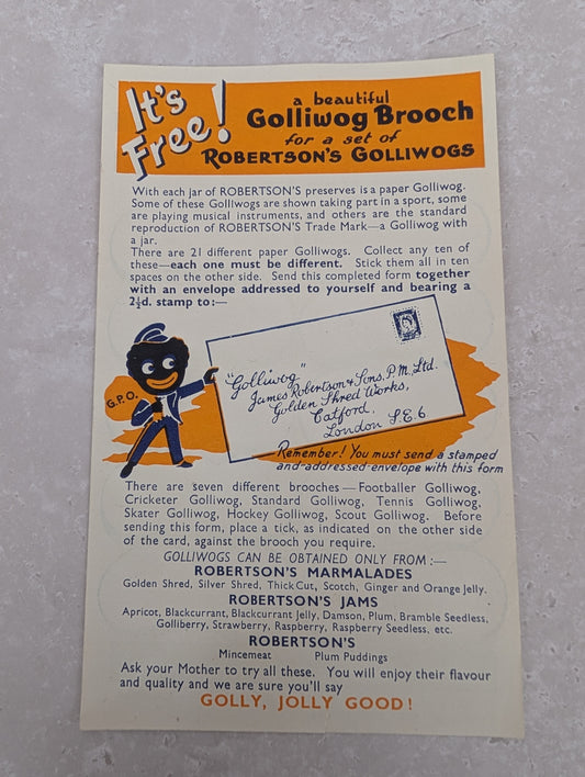 1950s Robertsons Order Form