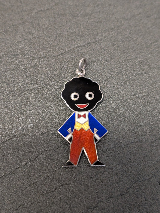 1980s Robertsons Silver Standard Pendant by Ari Norman