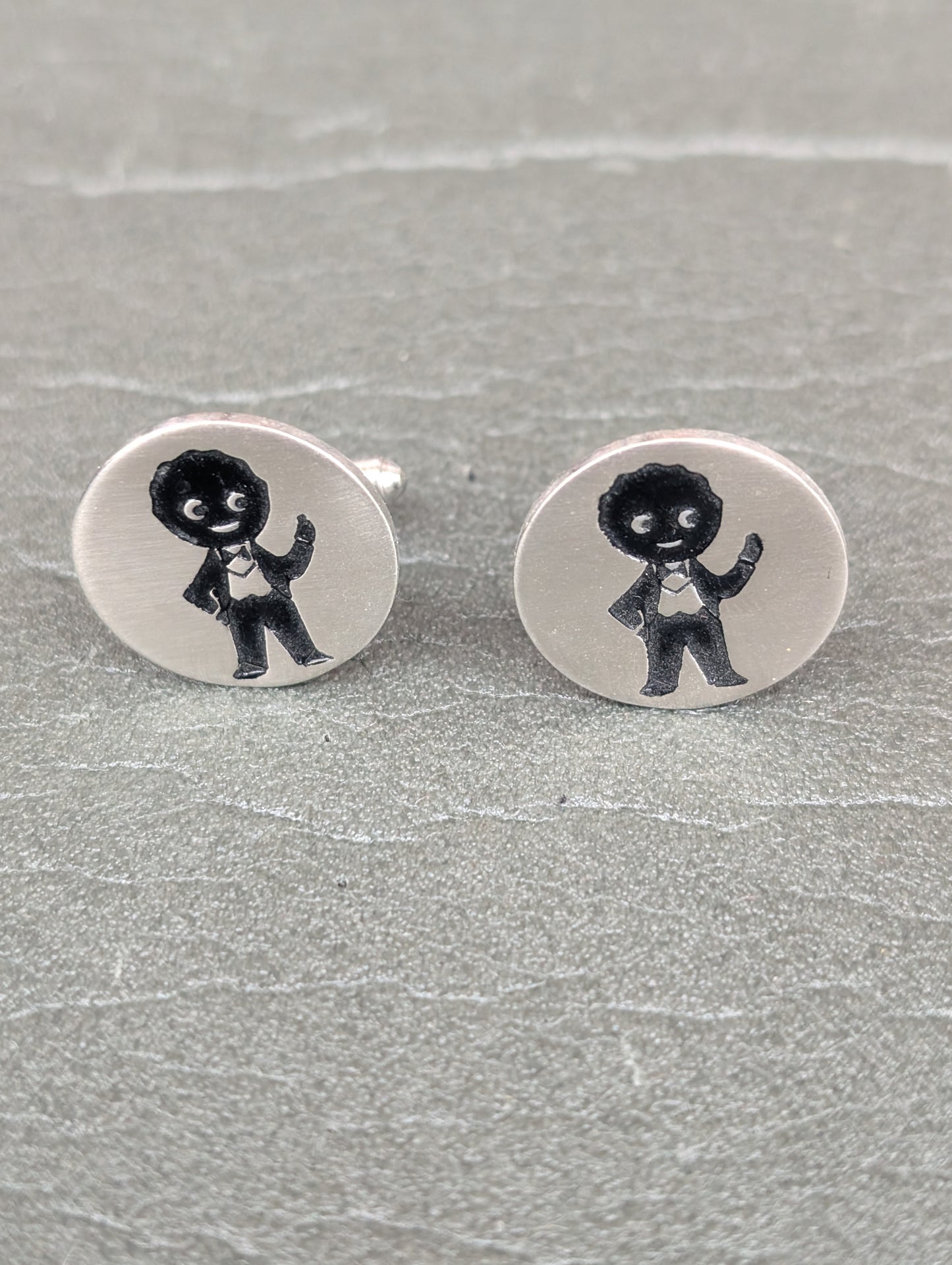 1980s Robertsons Stainless Steel Cufflinks