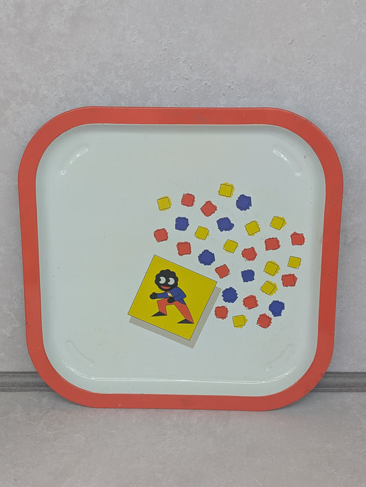 1980s Steel Serving Tray