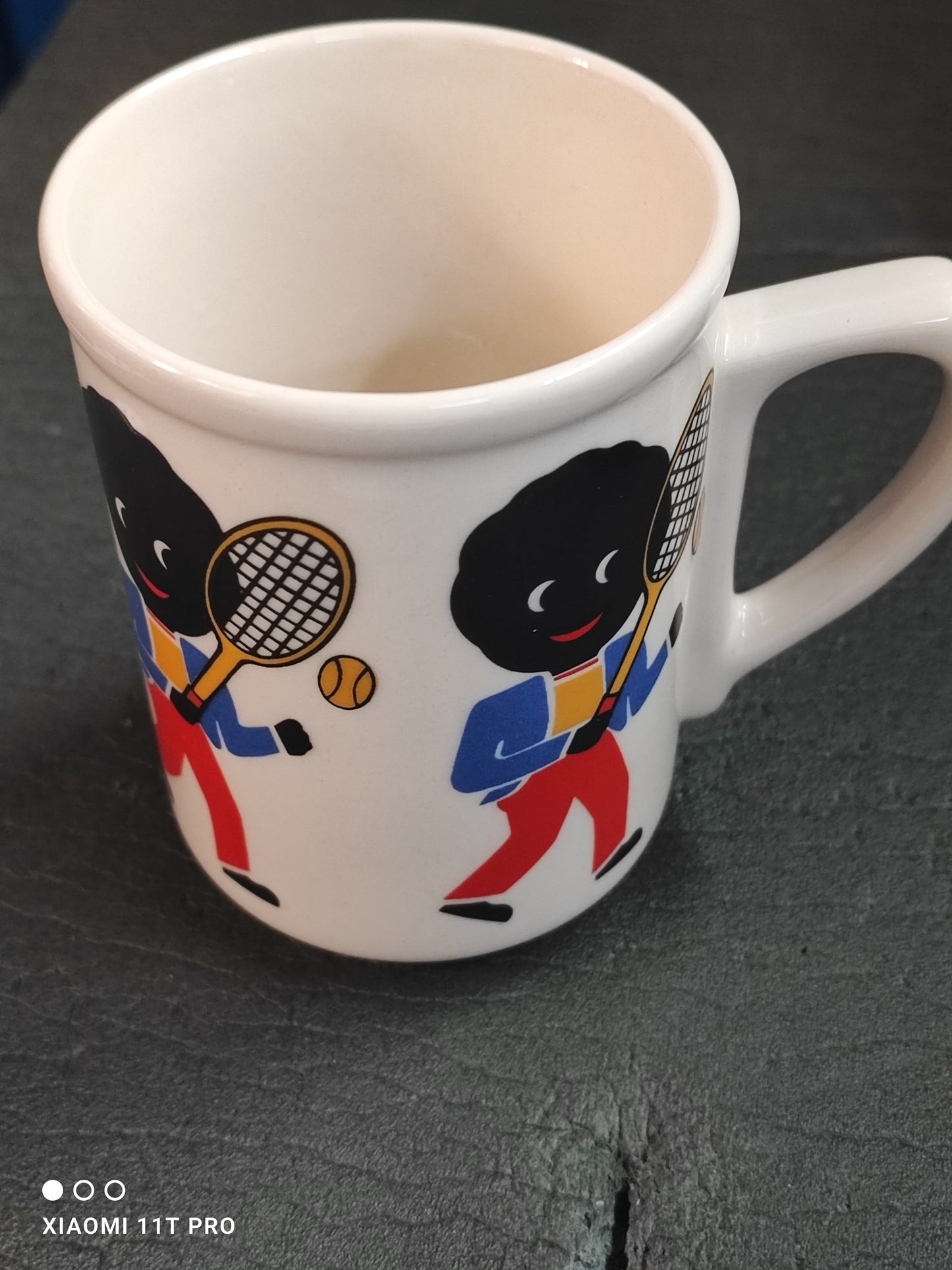 1990s Tennis Mug by Silver Crane