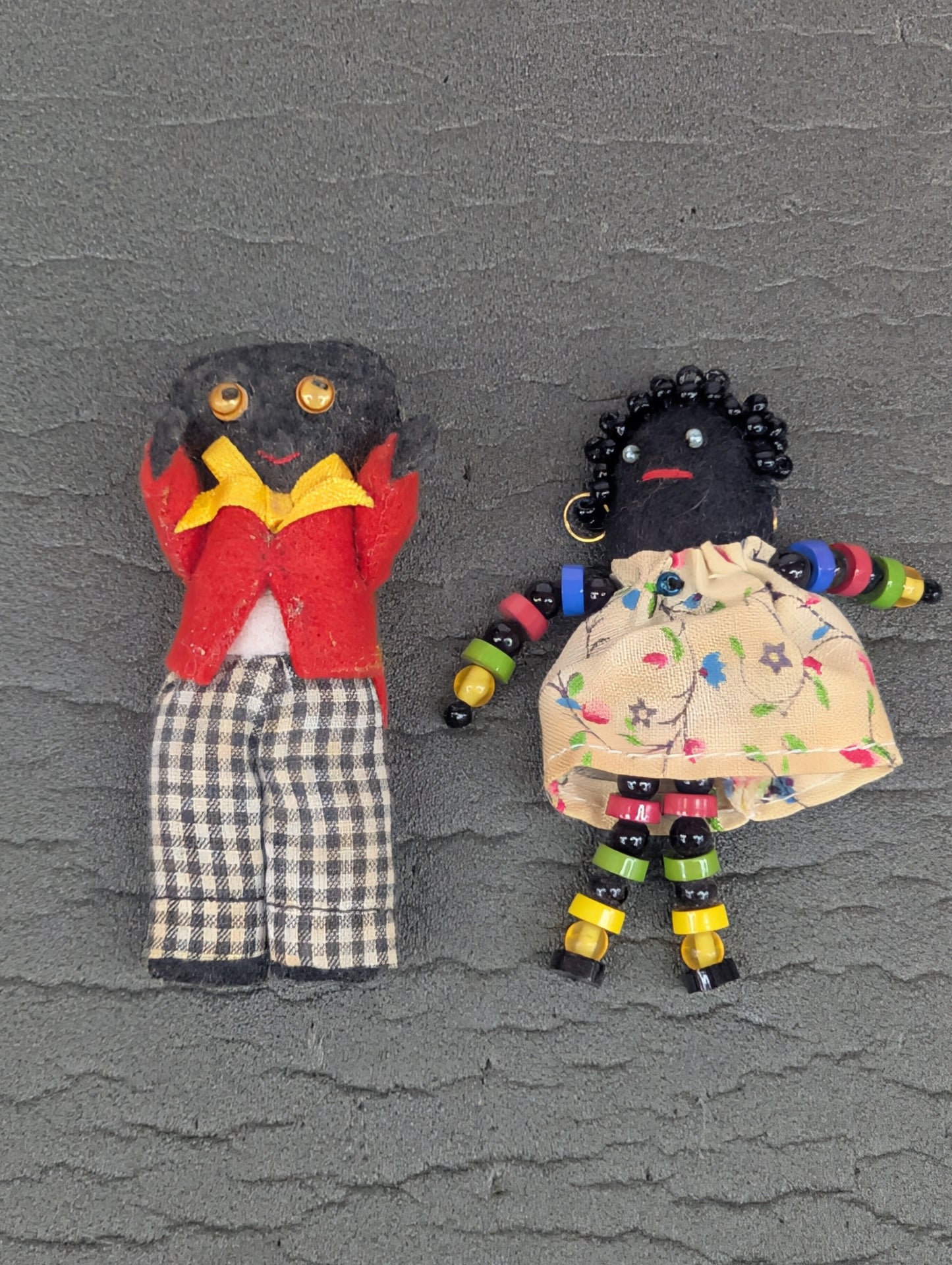 2 x Soft Vintage Golly Badges