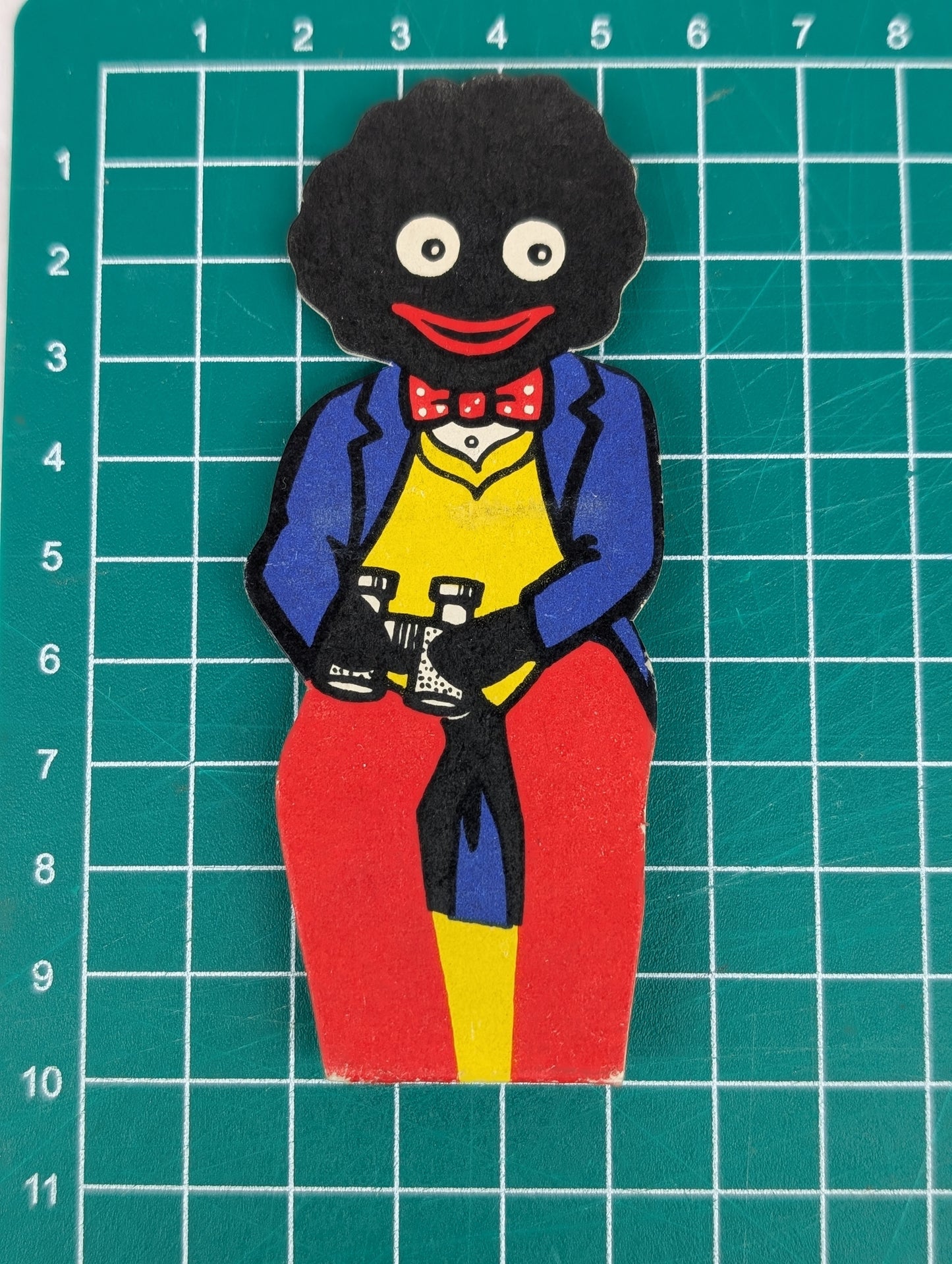 4" Stand Up Card Golly with Binoculars