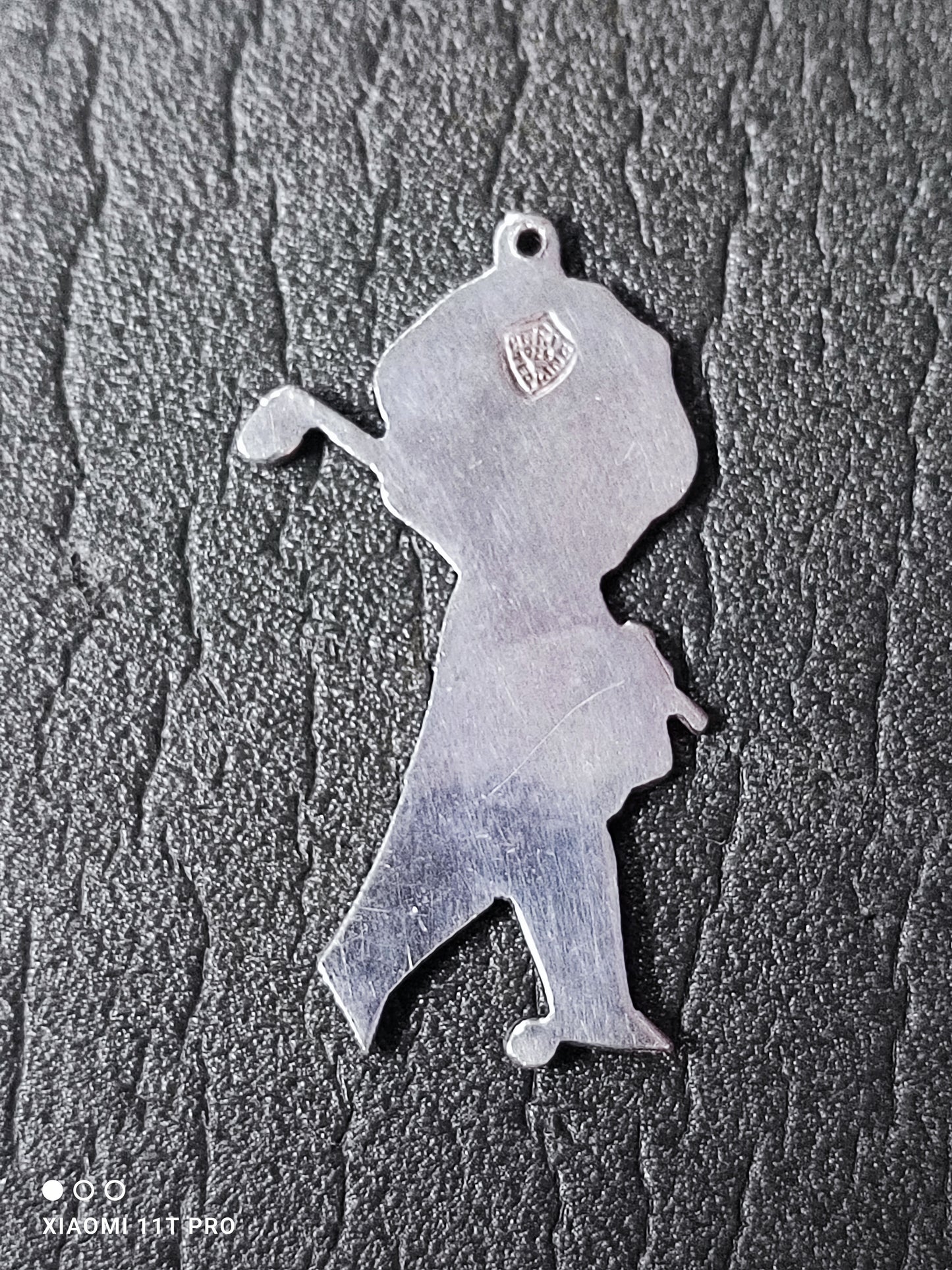 80s Silver Golfer Pendant