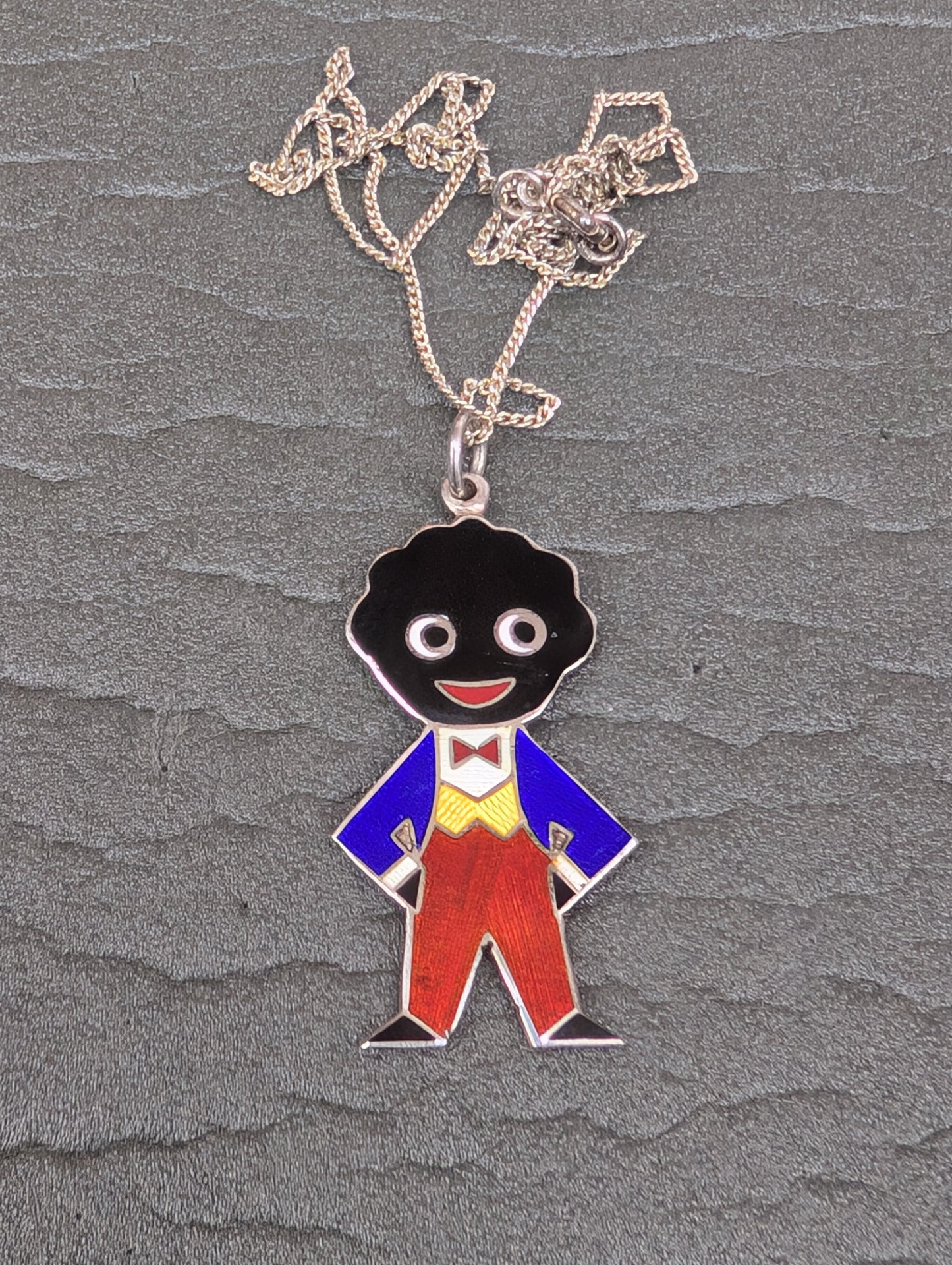 80s Standard Sterling Silver Pendant P6 39mm with Chain