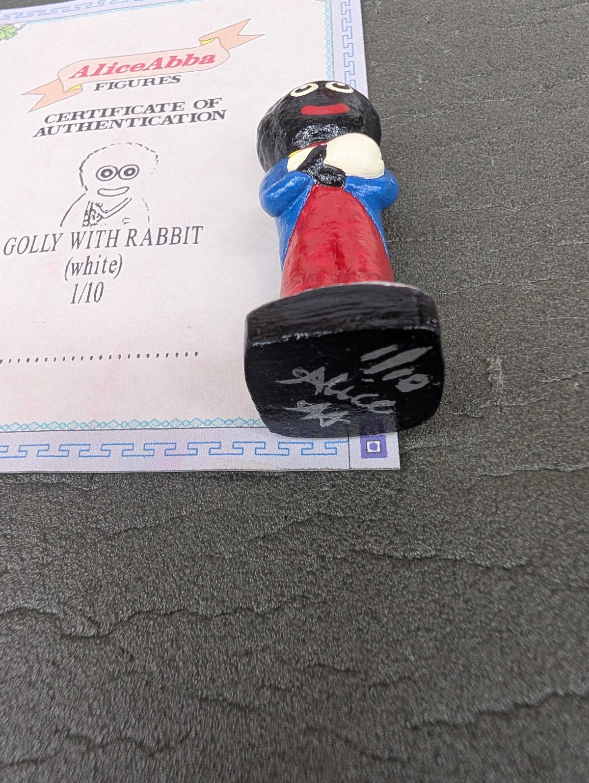Alice Abba Golly with Rabbit 1/10 Signed with Cert