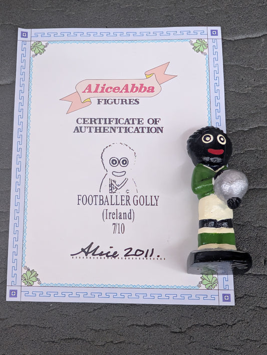 Alice Abba Ireland Footballer Golly 7/10 Signed with Cert