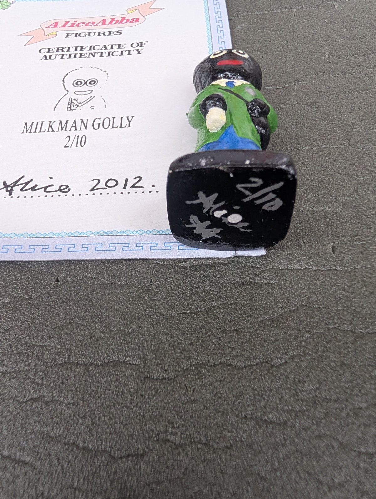 Alice Abba Milkman Golly 2/10 Signed with Cert
