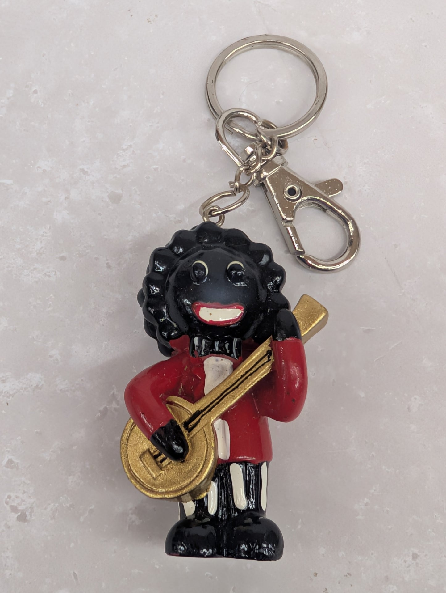 Banjo Player Keyring