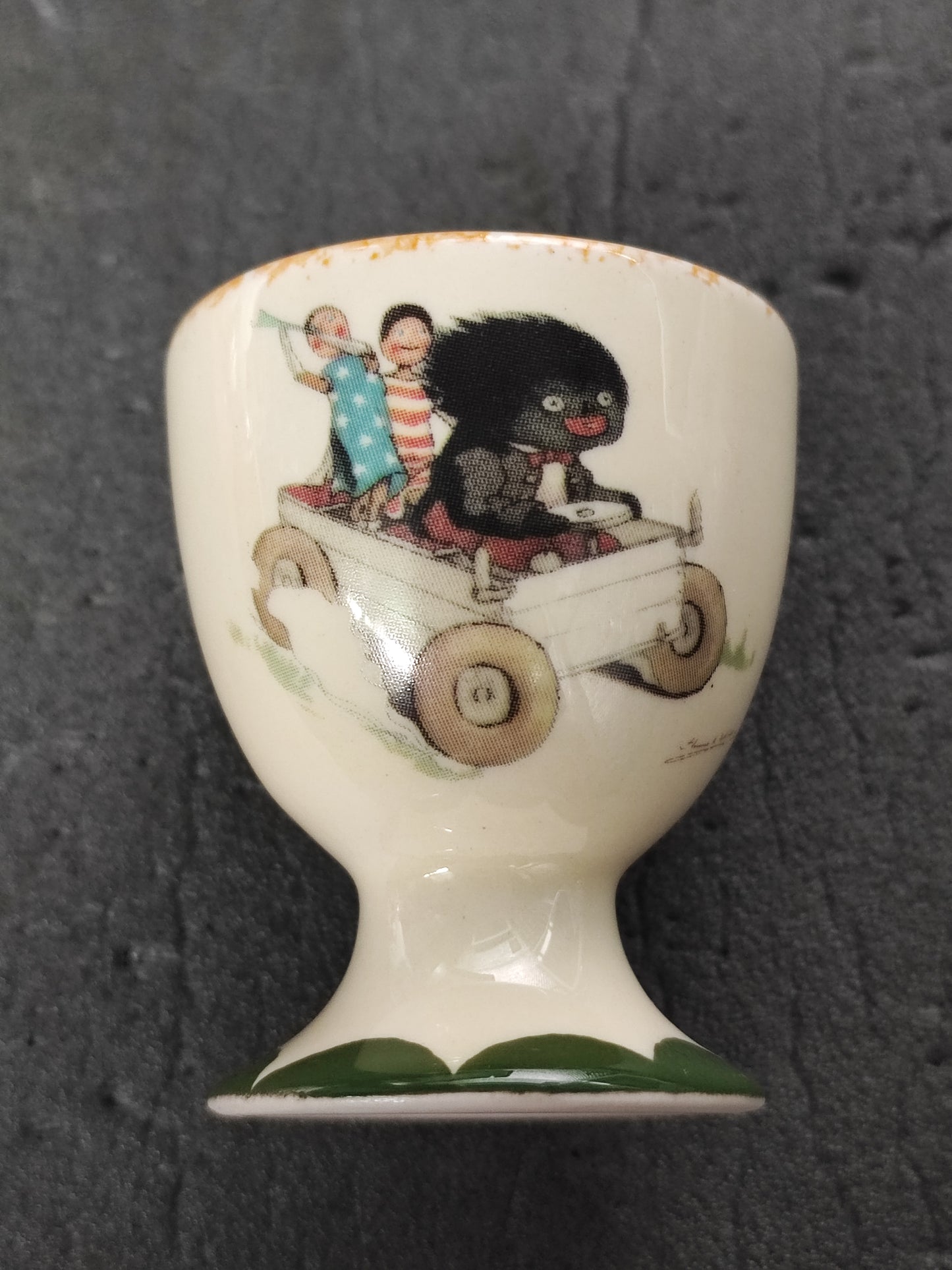 Carltonware Egg Cup Golly in Cart