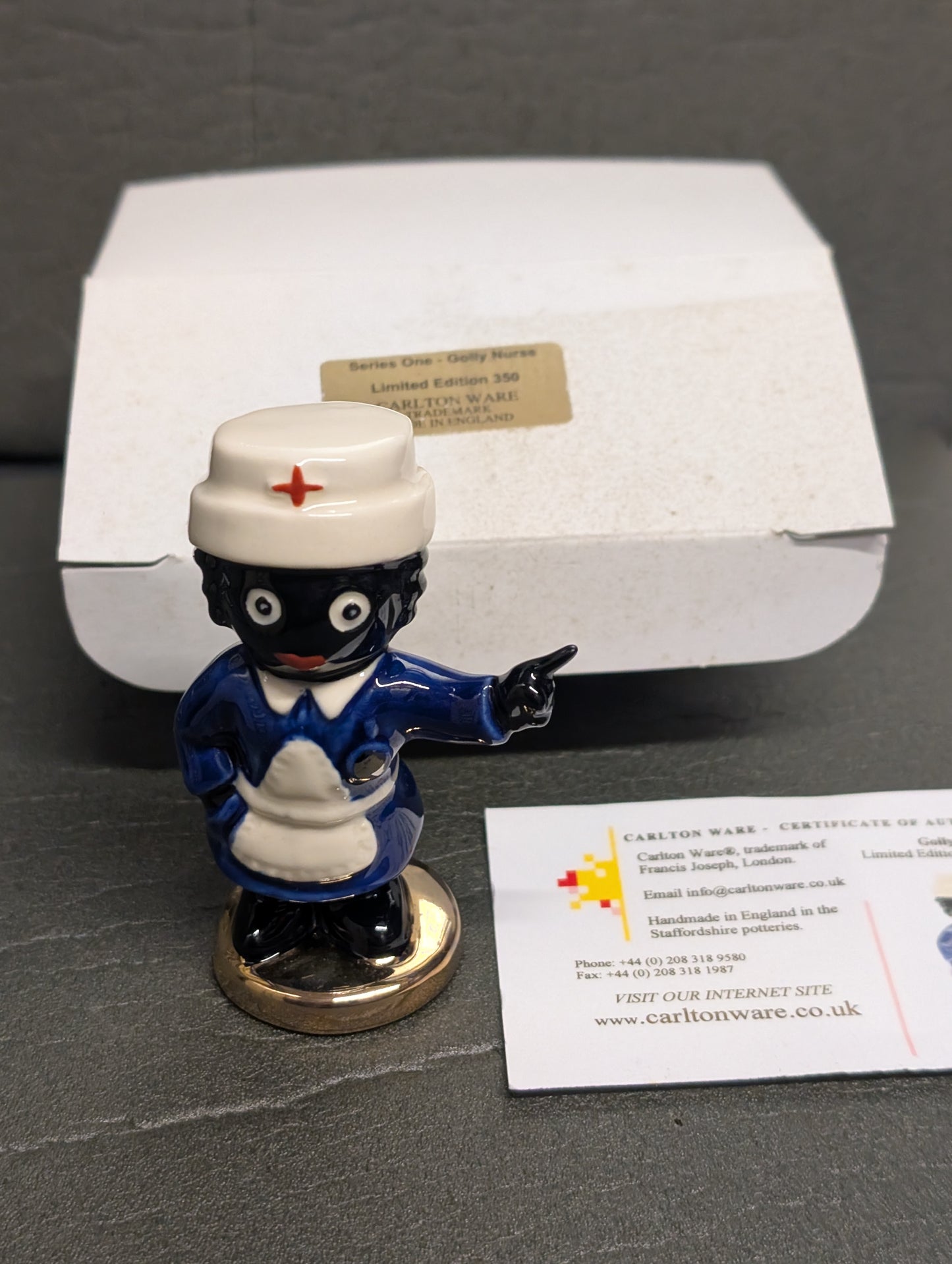 Small Gold Base Nurse by Carltonware
