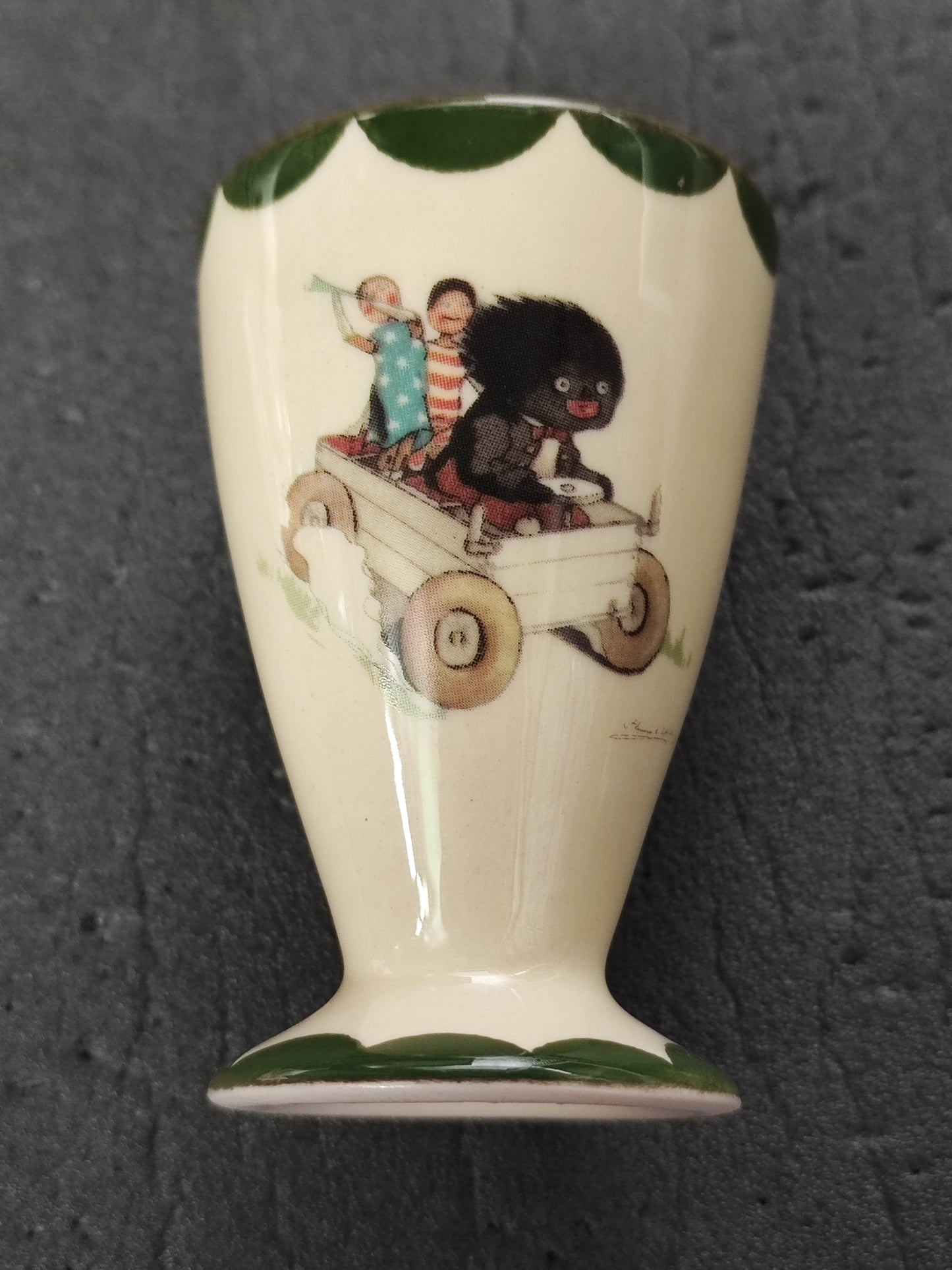 Carltonware Tall Egg Cup Golly in Cart