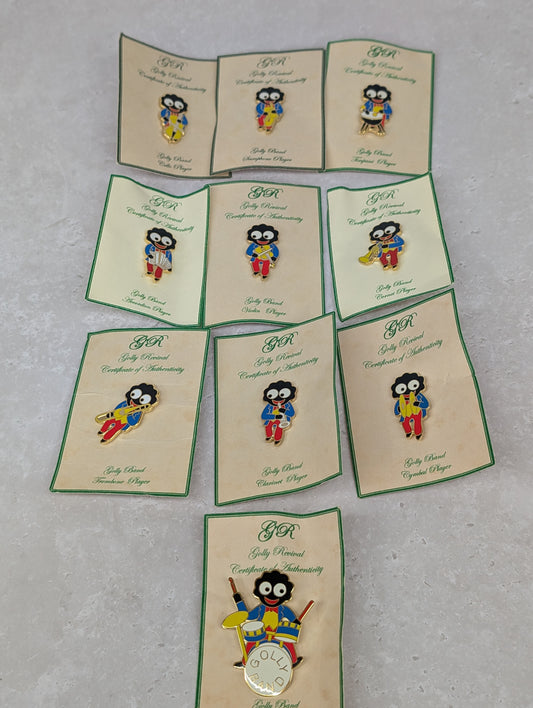 Complete Set of 10 Band Badges my Golly Revival