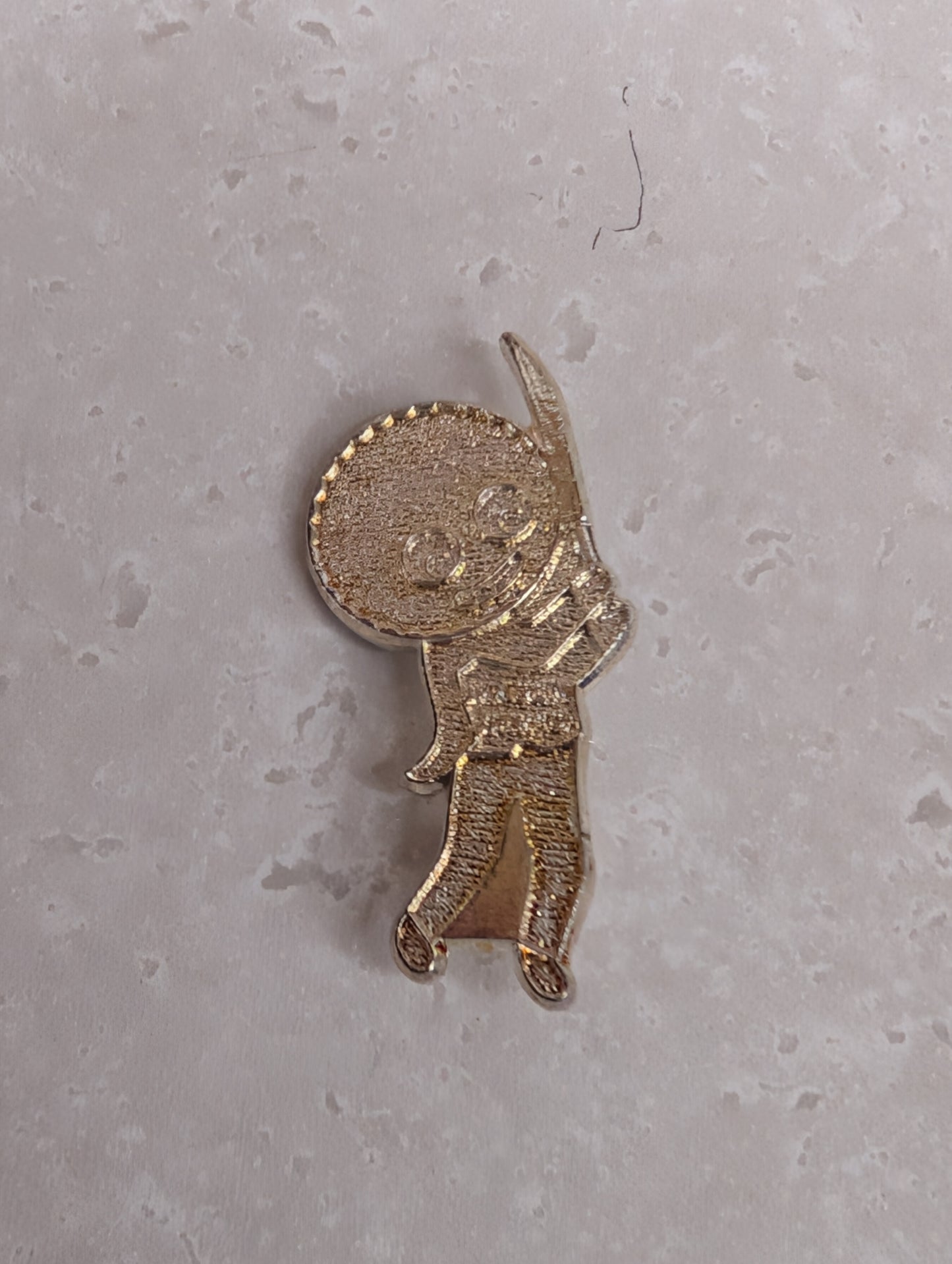 Cricketer Golly Unenamelled Silver Finish