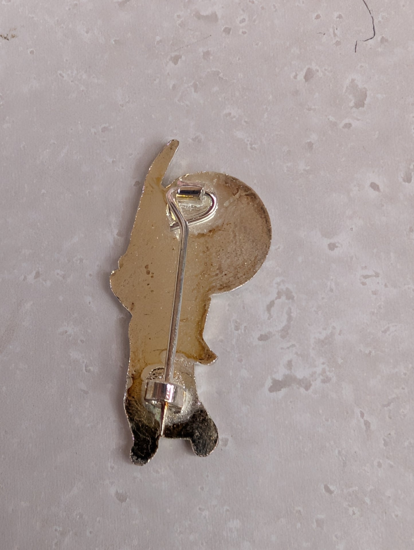 Cricketer Golly Unenamelled Silver Finish