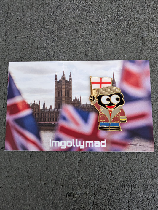 Delboy England Flag Waver Badge