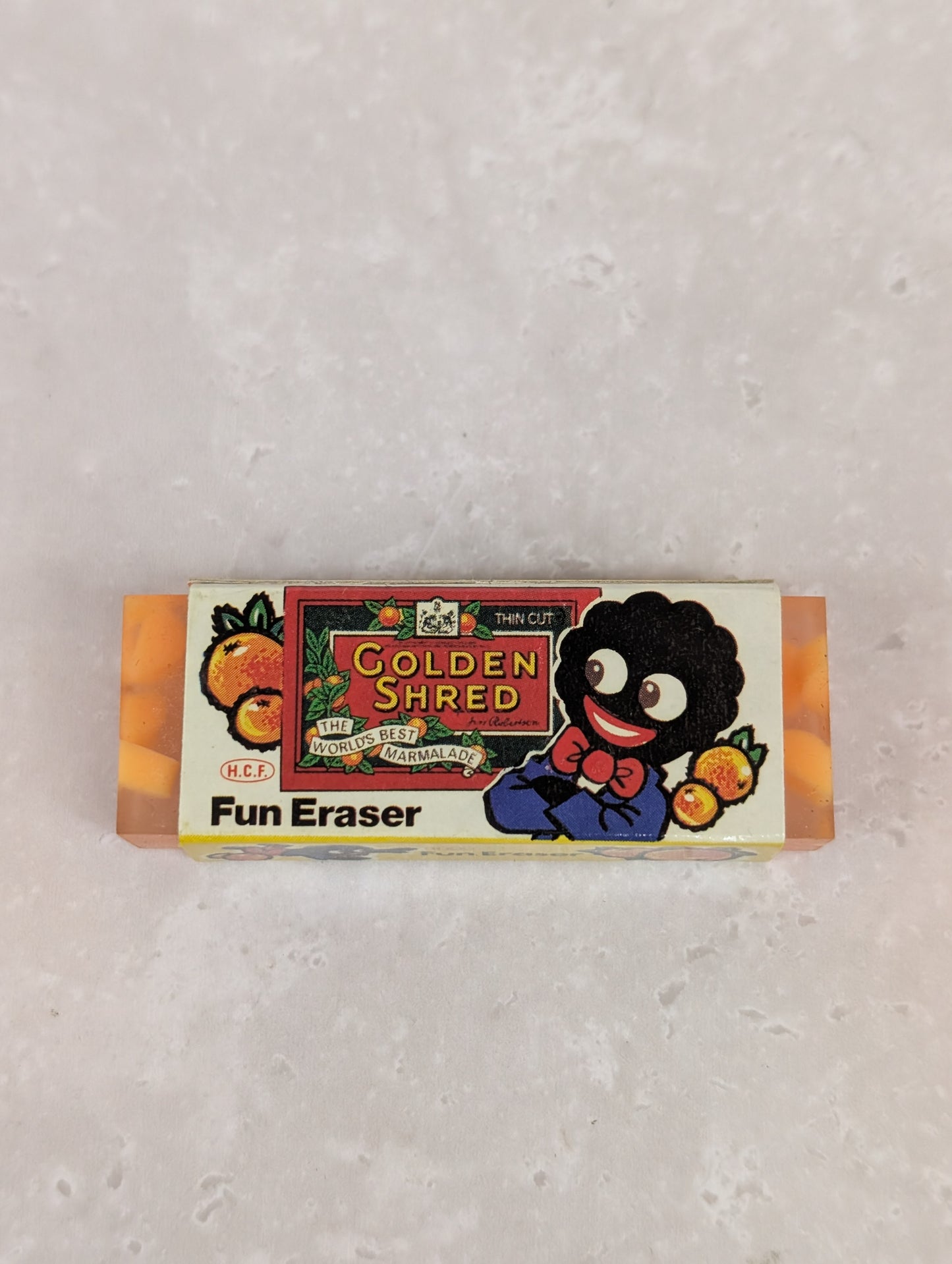 Golden Shred Orange Eraser