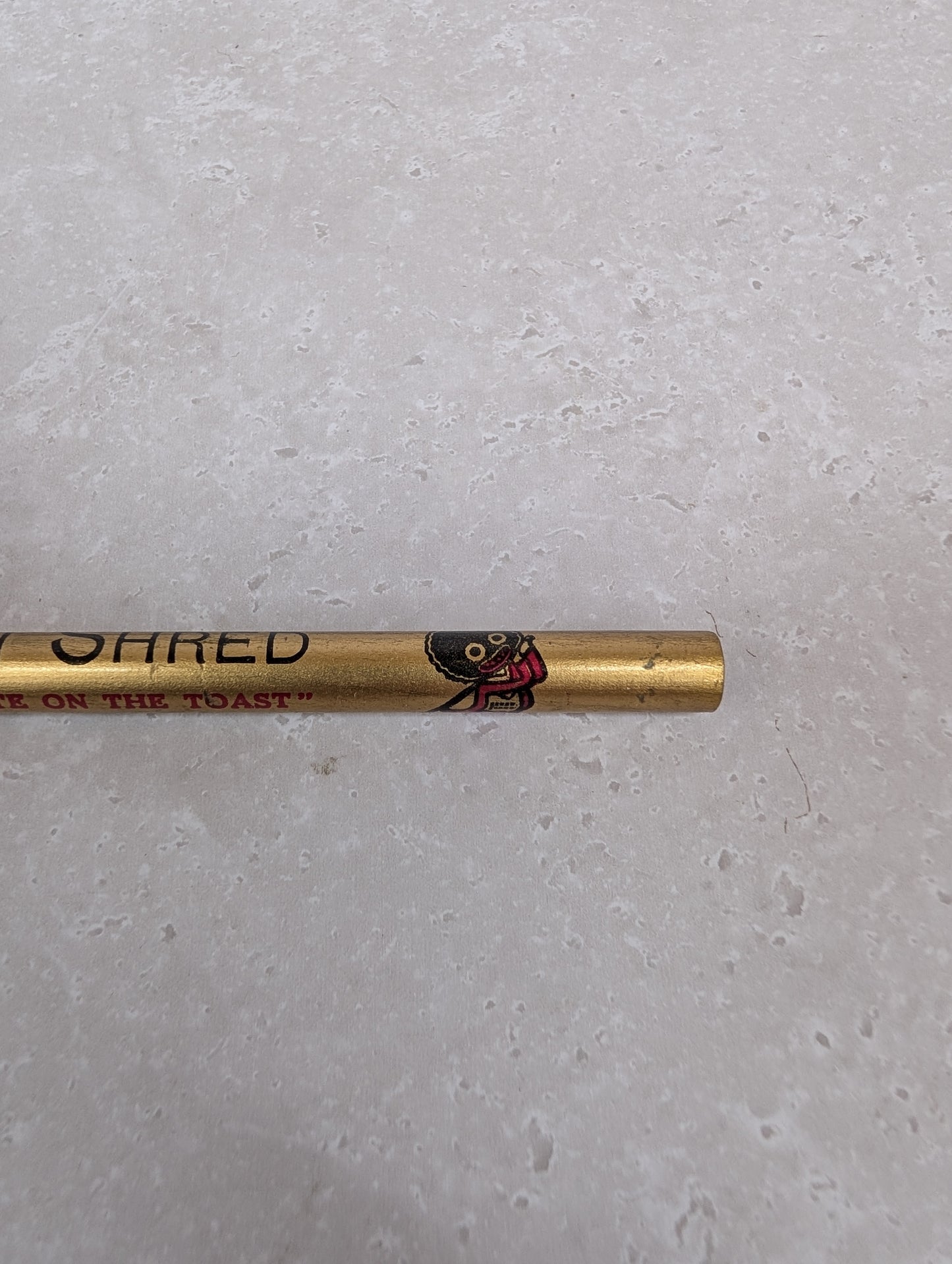 Golden Shred Pre War Golfer Pencil