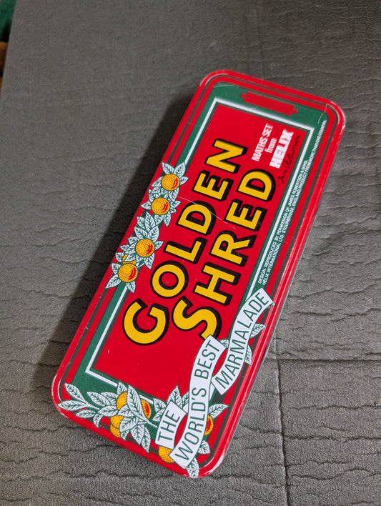 Golden Shred Steel Pencil Case by Helix