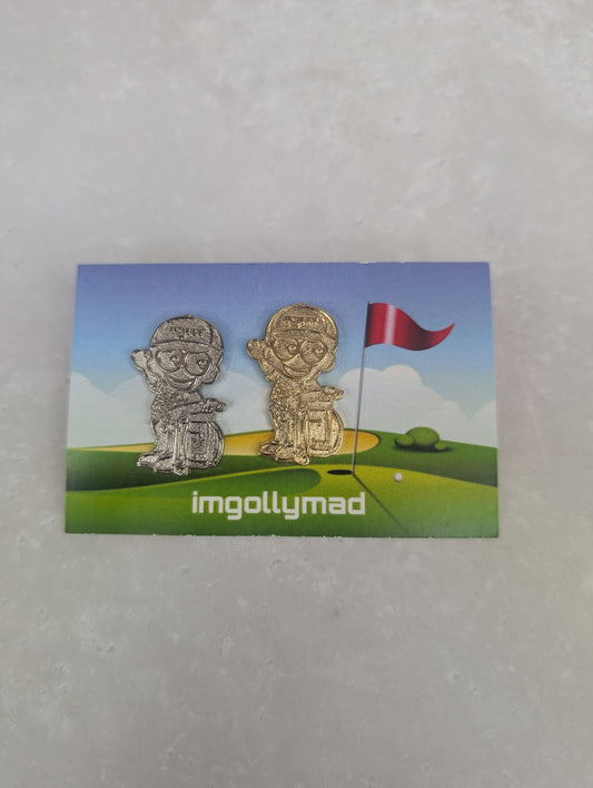 Golfers - Unenamelled Pair SOLD OUT