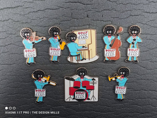 Golly Band Set of 8 Badges 2000