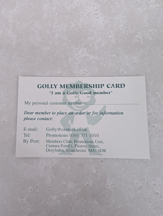 Golly Membership Card