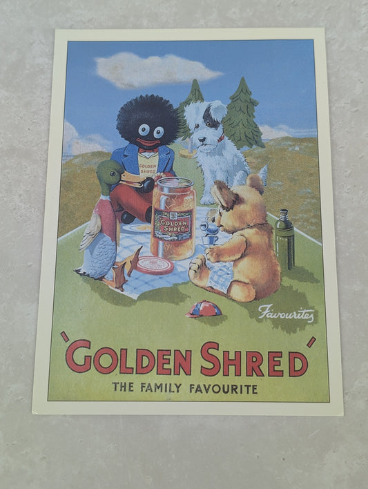 Golly Picnic Scene Postcard