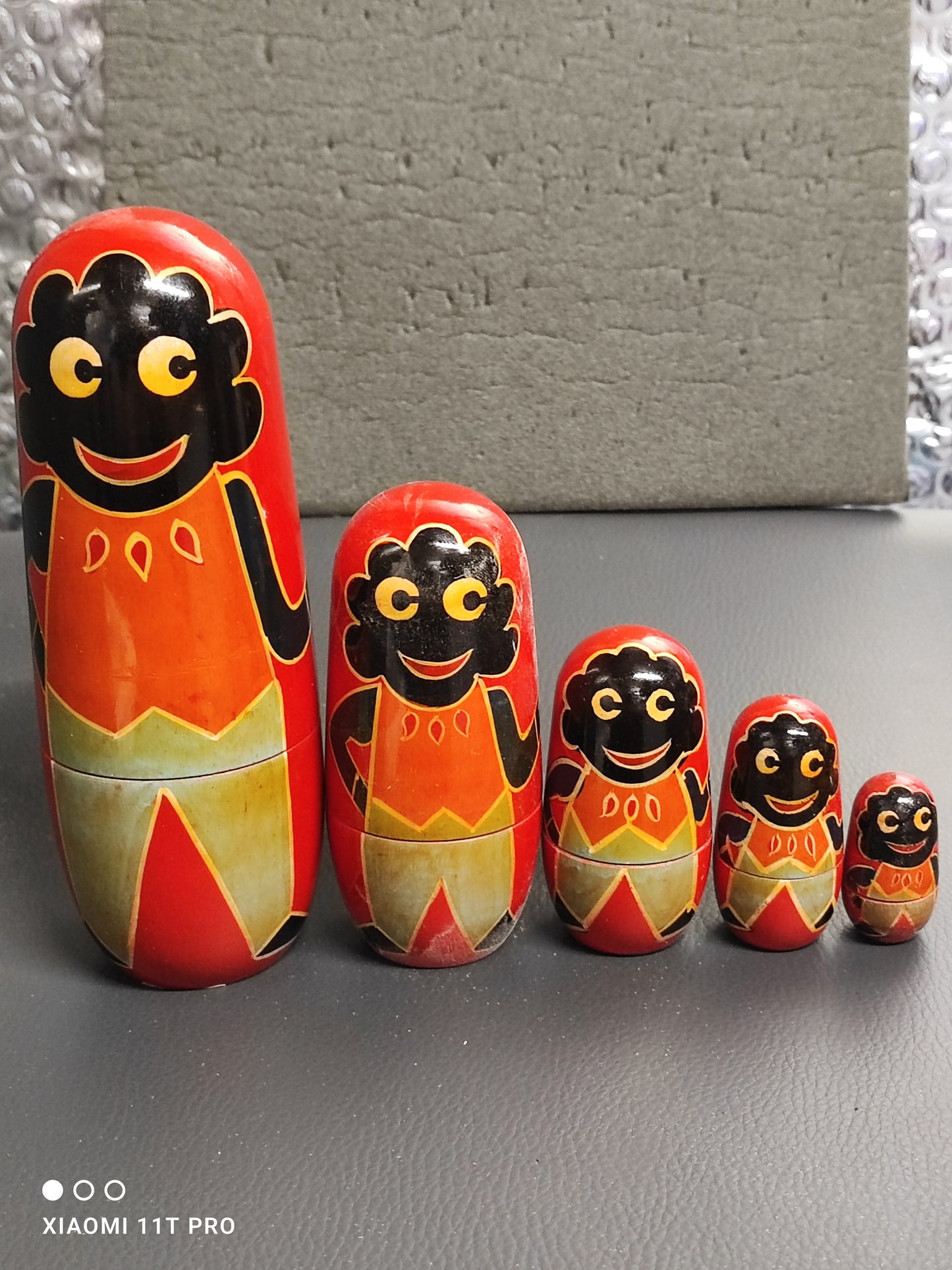 Golly Russian Dolls Red