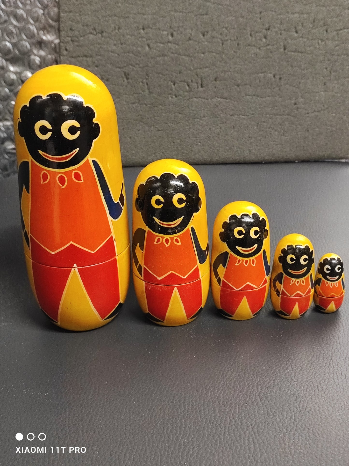 Golly Russian Dolls Yellow