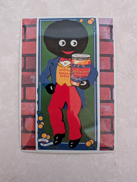 Golly Sign Tin Postcard