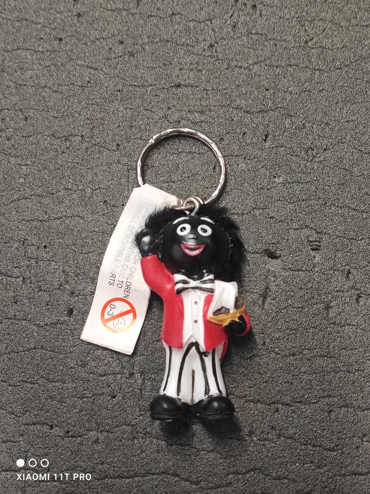 Golly With Hair Keyring