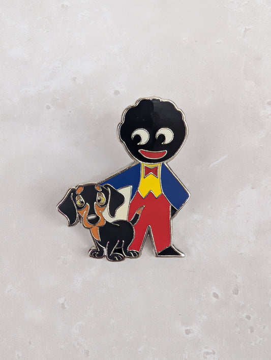 Golly and Dog Silver Base Metal