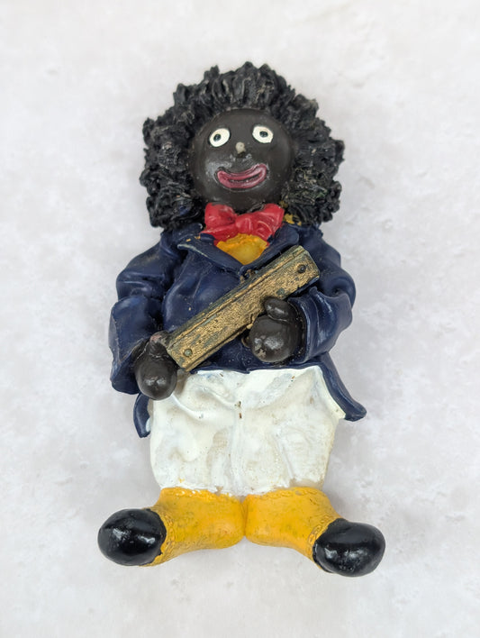 Golly with Harmonica Fridge Magnet