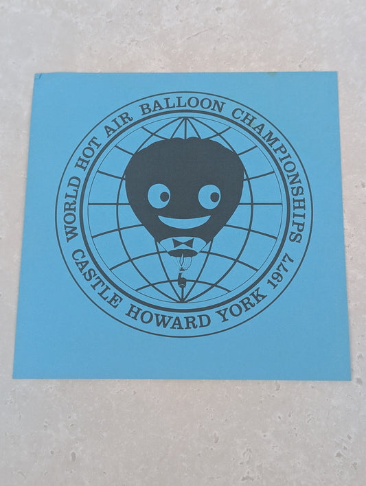 HB1 Blue Castle Howard Balloon Card
