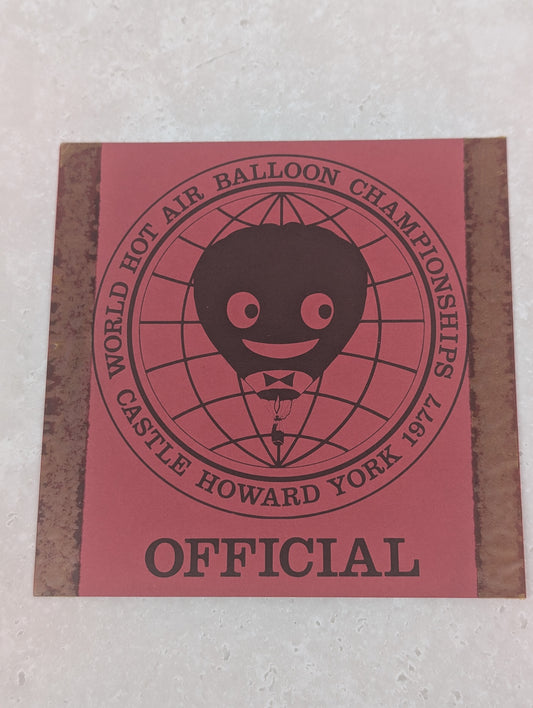 HB2 Maroon Castle Howard Balloon OFFICAL Card