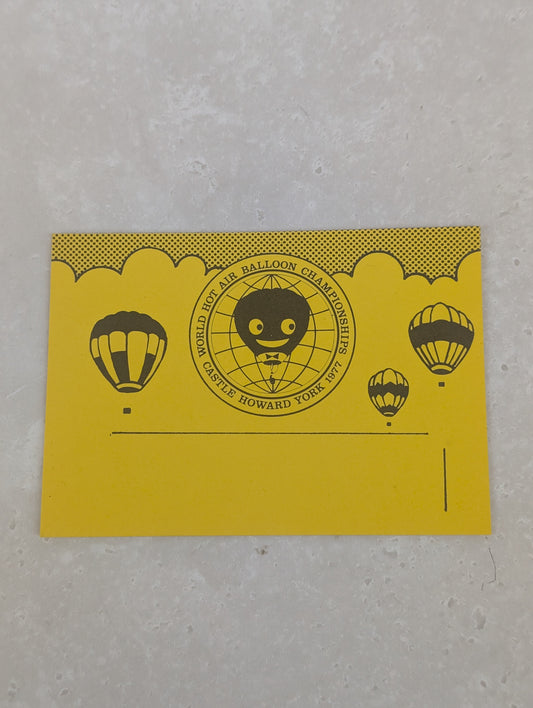 HB3 Yellow Castle Howard Balloon Reps Card
