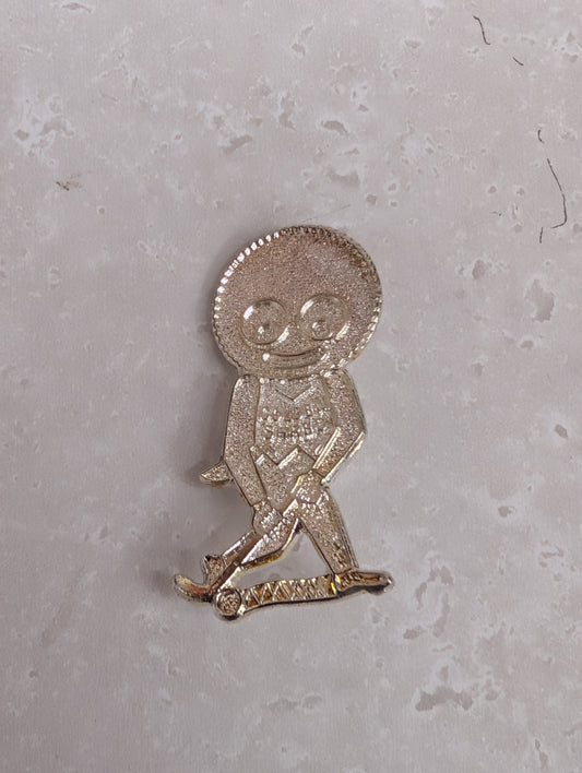 Hockey Golly Unenamelled Silver Finish