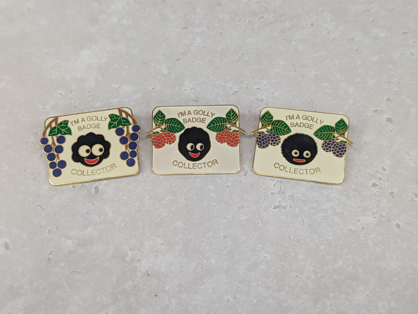 Im a Golly Badge Collector Set of 3 Badges