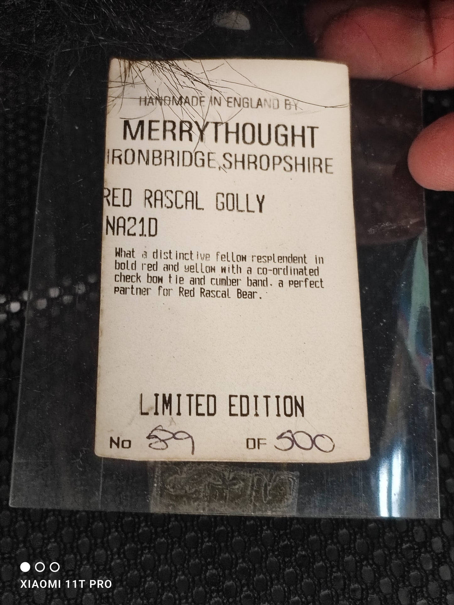 Large Merrythought Red Rascal Golly