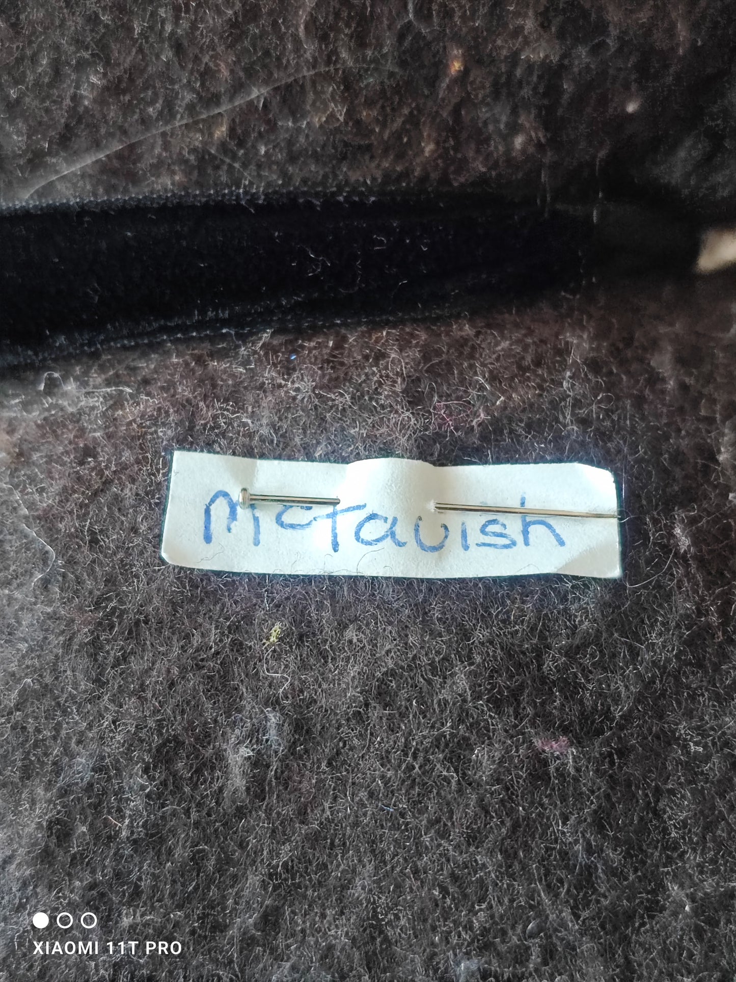 Large Vintage Golly With McTavish Name Pinned to Him