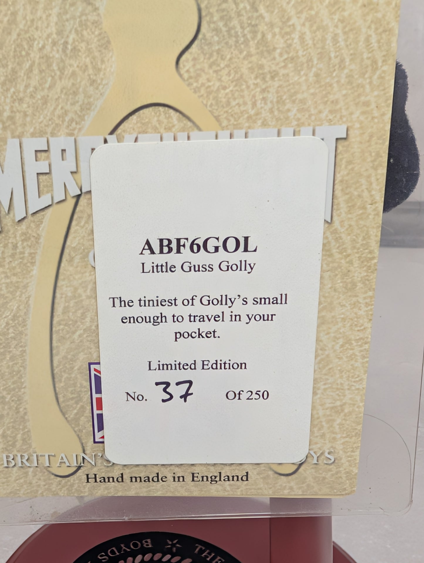 Limited Edition Little Gus Golly by Merrythought with Tags