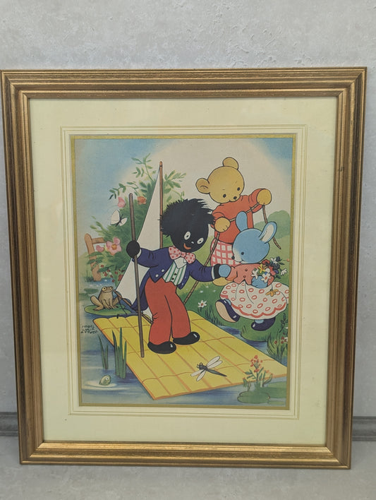 Lovely Framed Golly Print