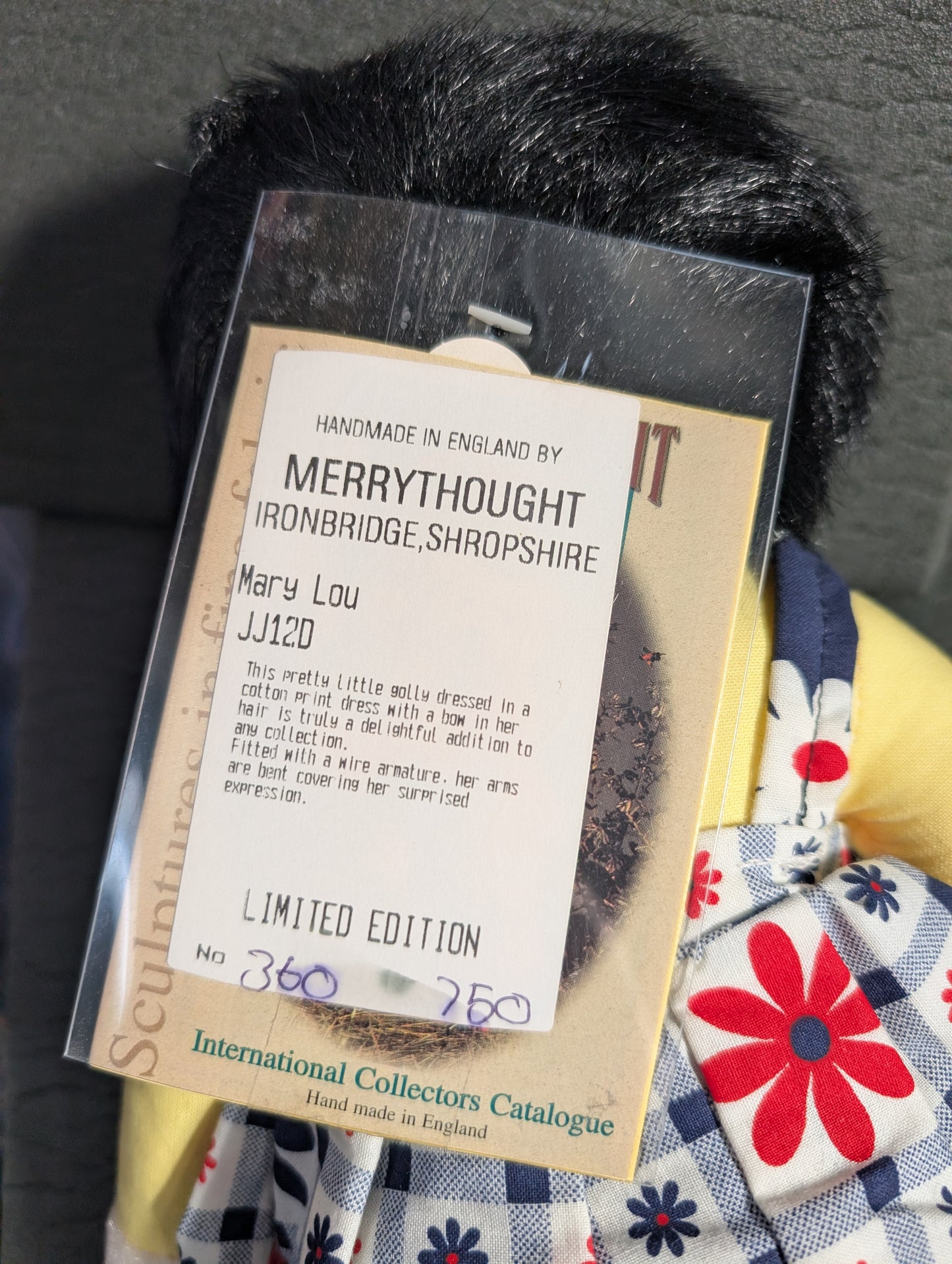Mary Lou by Merrythought Mint with Tags