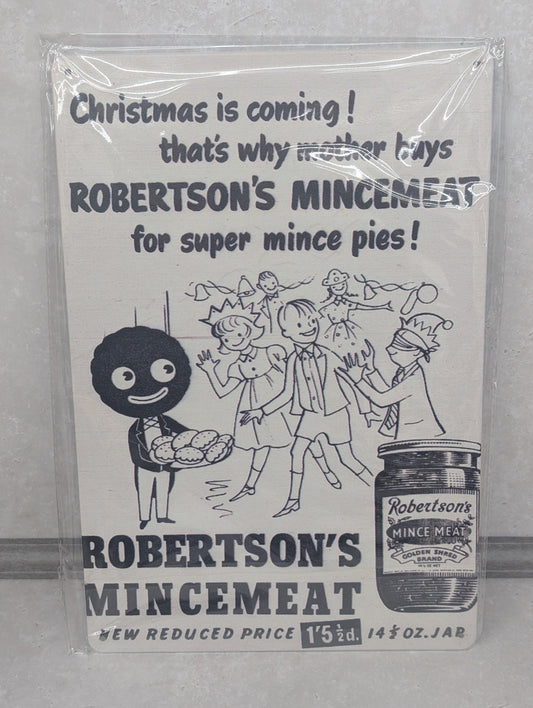 Mincemeat Advert Tin Sign 300mmx200mm