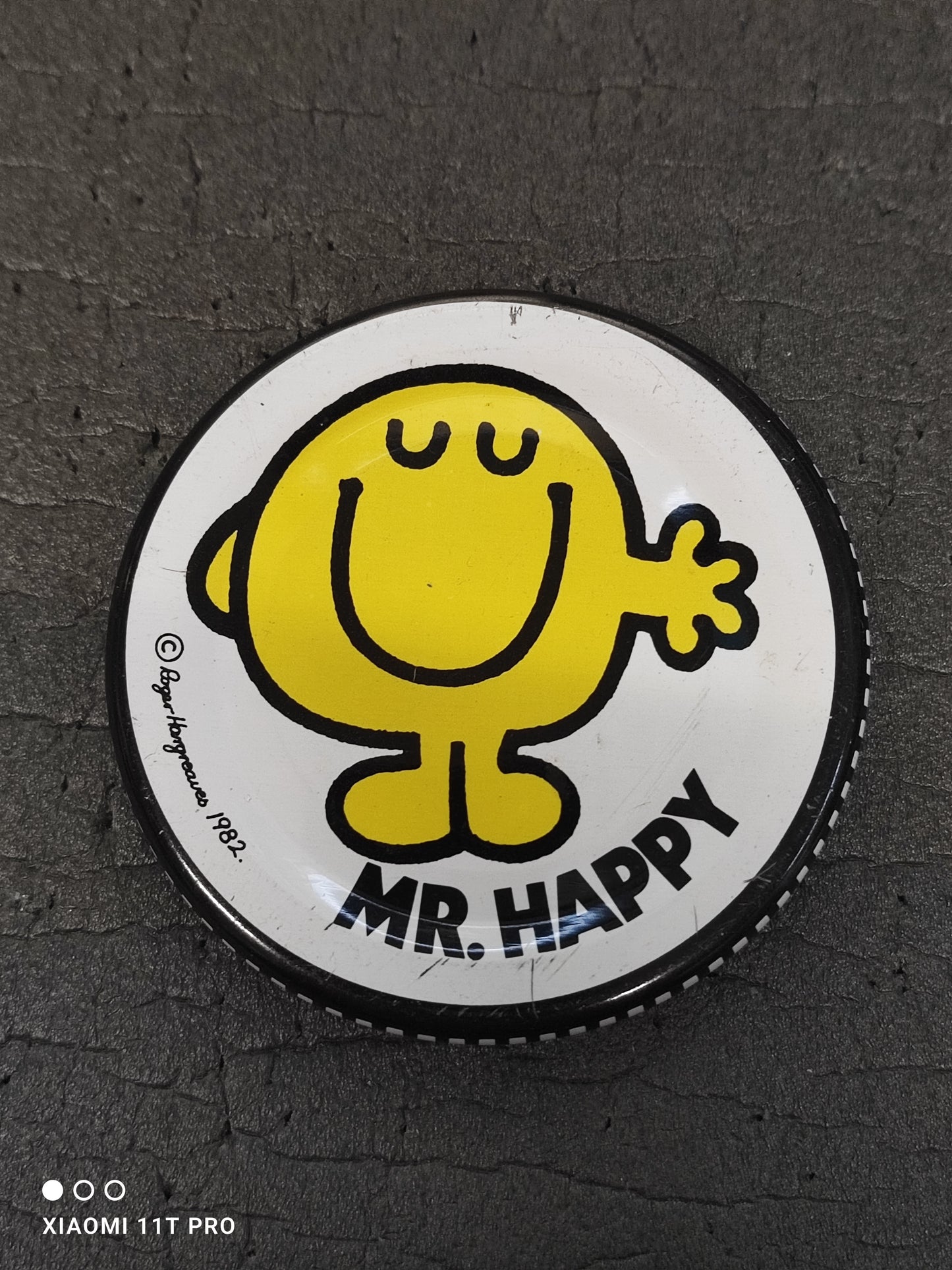 Mr Happy Jar Lid